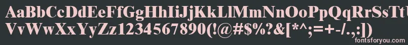 Timnreb Font – Pink Fonts on Black Background