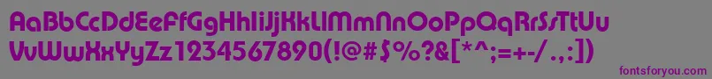 PuenteMediumRegular Font – Purple Fonts on Gray Background