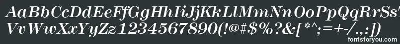 Шрифт MontpellierItalic – белые шрифты