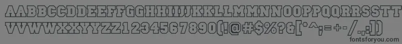 Campu24 Font – Black Fonts on Gray Background