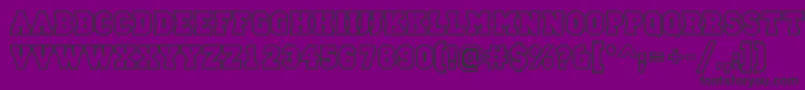 Campu24 Font – Black Fonts on Purple Background