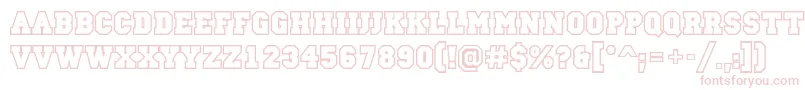 Campu24 Font – Pink Fonts on White Background