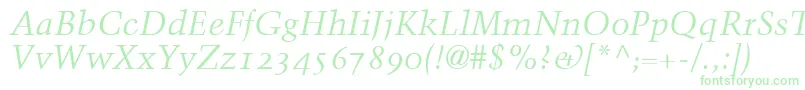 TrumpMediaevalItalicOldStyleFigures Font – Green Fonts