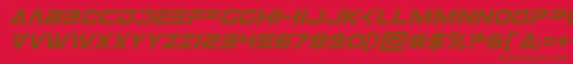 Eurofighteracadital Font – Brown Fonts on Red Background