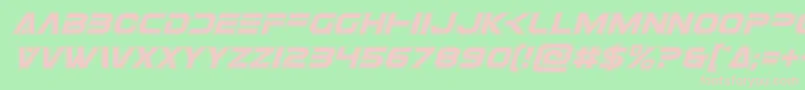 Eurofighteracadital Font – Pink Fonts on Green Background