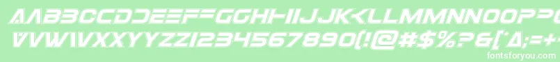 Eurofighteracadital Font – White Fonts on Green Background