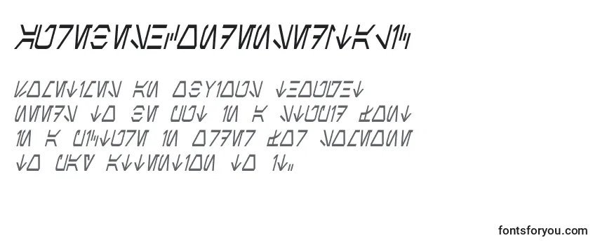 AurebeshCondensedItalic Font