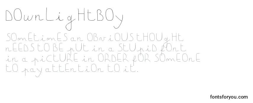 Downlightboy Font