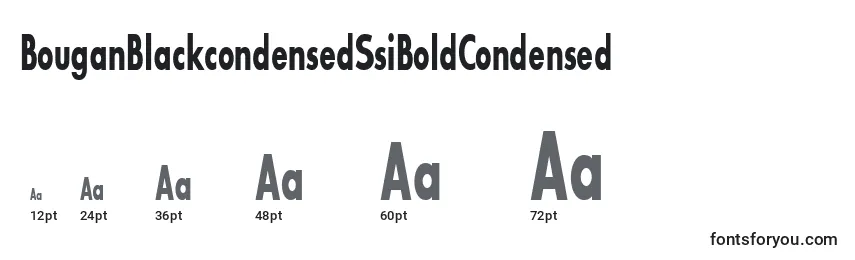 BouganBlackcondensedSsiBoldCondensed Font Sizes