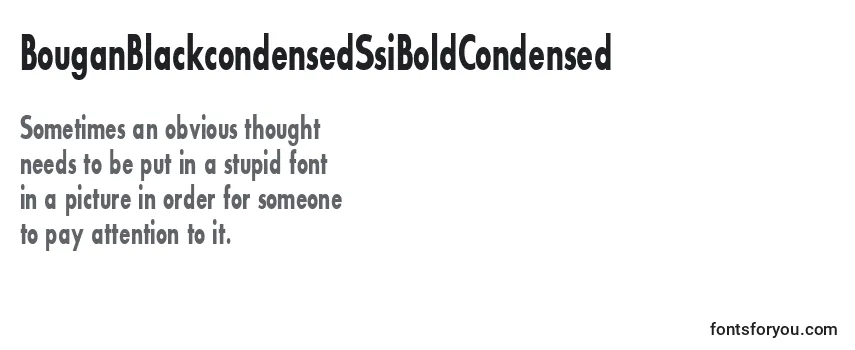 Обзор шрифта BouganBlackcondensedSsiBoldCondensed