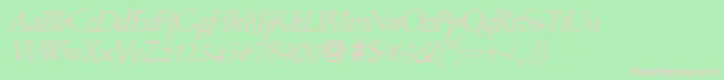 A770RomanRegular Font – Pink Fonts on Green Background