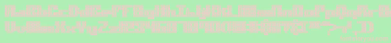 ScalelinesMazeBrk Font – Pink Fonts on Green Background