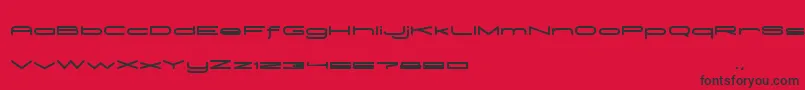 MadeleineBold Font – Black Fonts on Red Background