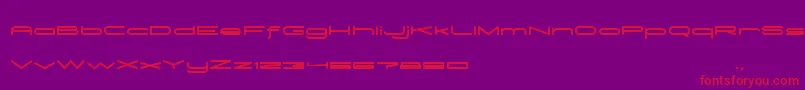 フォントMadeleineBold – 紫の背景に赤い文字
