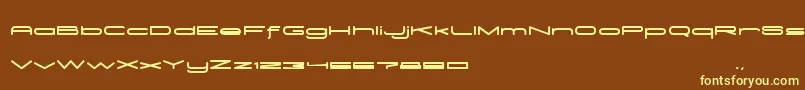 MadeleineBold Font – Yellow Fonts on Brown Background