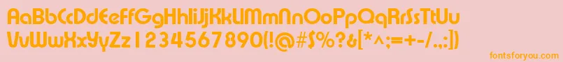 Xprsvxb Font – Orange Fonts on Pink Background