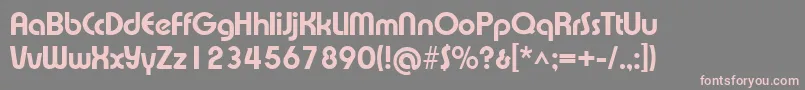 Xprsvxb Font – Pink Fonts on Gray Background
