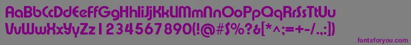 Шрифт Xprsvxb – фиолетовые шрифты на сером фоне