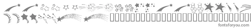 Шрифт KrStarryEyed – серые шрифты