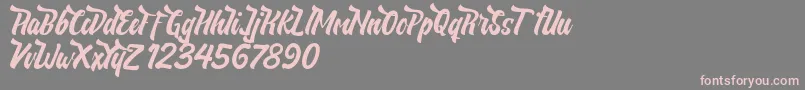 NeldaFree Font – Pink Fonts on Gray Background