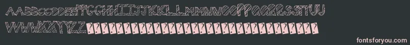 Wallfresh Font – Pink Fonts on Black Background