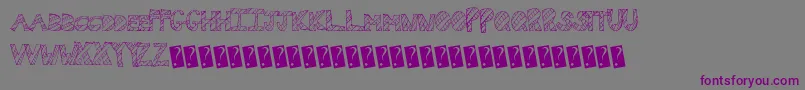 Wallfresh Font – Purple Fonts on Gray Background