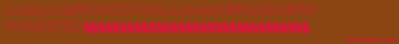 Wallfresh Font – Red Fonts on Brown Background