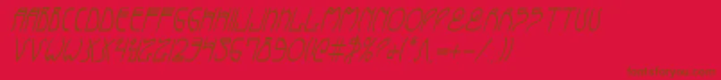 More about CoyoteDecoCondital Font CoyoteDecoCondital Font – Brown Fonts on Red Background