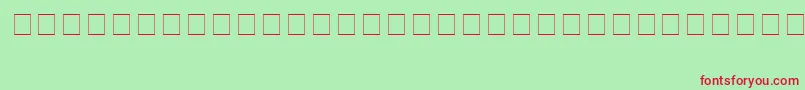 Brushscr-Schriftart – Rote Schriften auf grünem Hintergrund