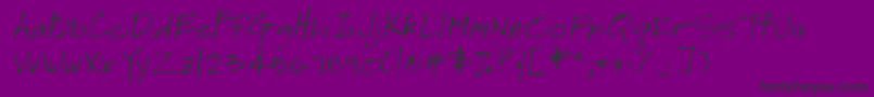 Lehn180-Schriftart – Schwarze Schriften auf violettem Hintergrund