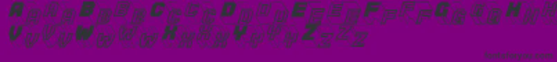 Zigzagone Font – Black Fonts on Purple Background