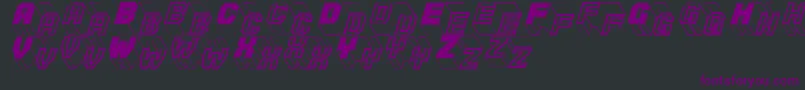 Zigzagone Font – Purple Fonts on Black Background