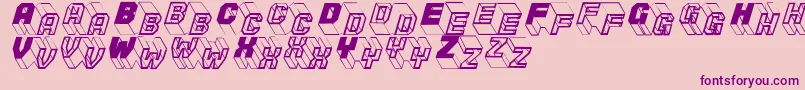 Zigzagone Font – Purple Fonts on Pink Background