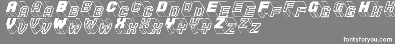 Zigzagone Font – White Fonts on Gray Background
