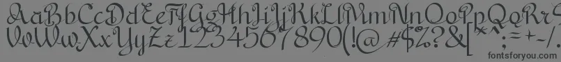 BryanaAningsihShara Font – Black Fonts on Gray Background