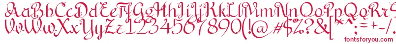 Шрифт BryanaAningsihShara – красные шрифты