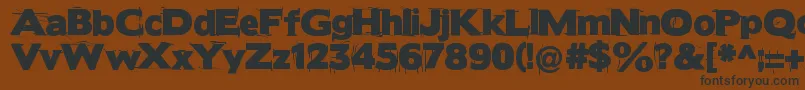 Borisblackbloxxdirty Font – Black Fonts on Brown Background