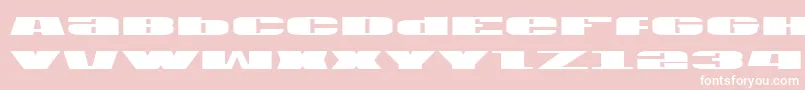 Usav2 Font – White Fonts on Pink Background