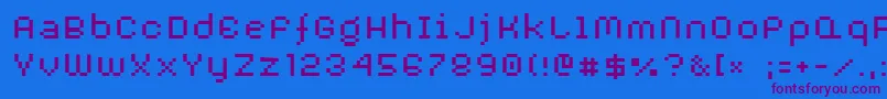 Adbxtra Font – Purple Fonts on Blue Background