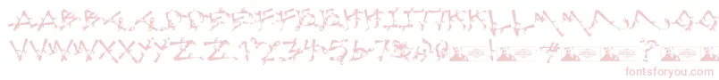 LostPopnicasiana Font – Pink Fonts on White Background
