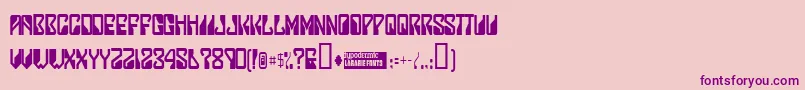 Ladystar Font – Purple Fonts on Pink Background