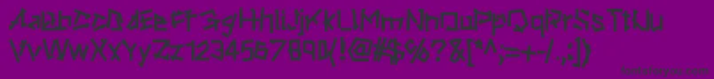 Ripstone-fontti – mustat fontit violetilla taustalla