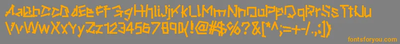 Ripstone Font – Orange Fonts on Gray Background