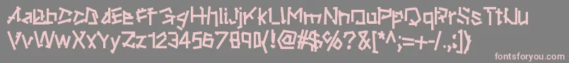 Ripstone Font – Pink Fonts on Gray Background