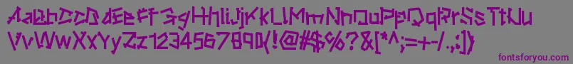 Ripstone Font – Purple Fonts on Gray Background