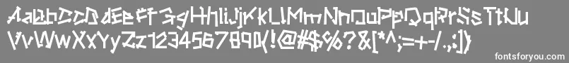 Ripstone Font – White Fonts on Gray Background