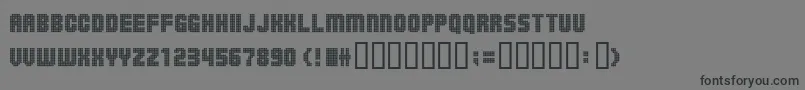 Balls On The Rampage Font – Black Fonts on Gray Background