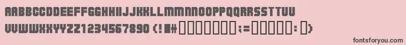 Balls On The Rampage Font – Black Fonts on Pink Background