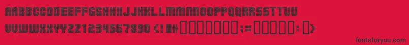 Balls On The Rampage Font – Black Fonts on Red Background