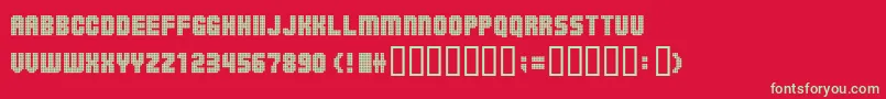 Balls On The Rampage Font – Green Fonts on Red Background